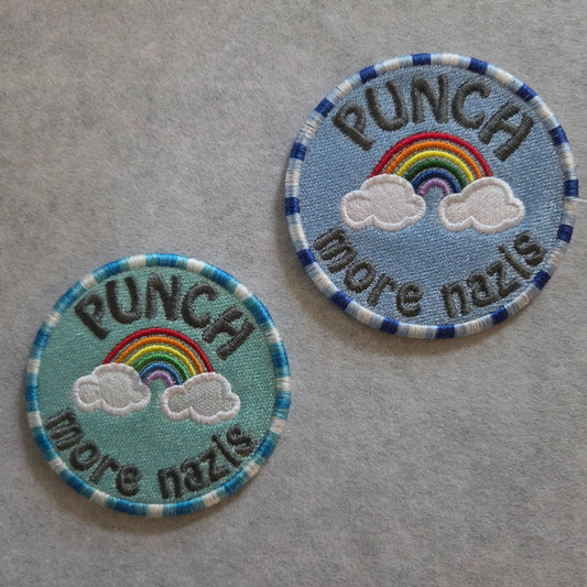 "PUNCH more nazis" Embroidered Patch