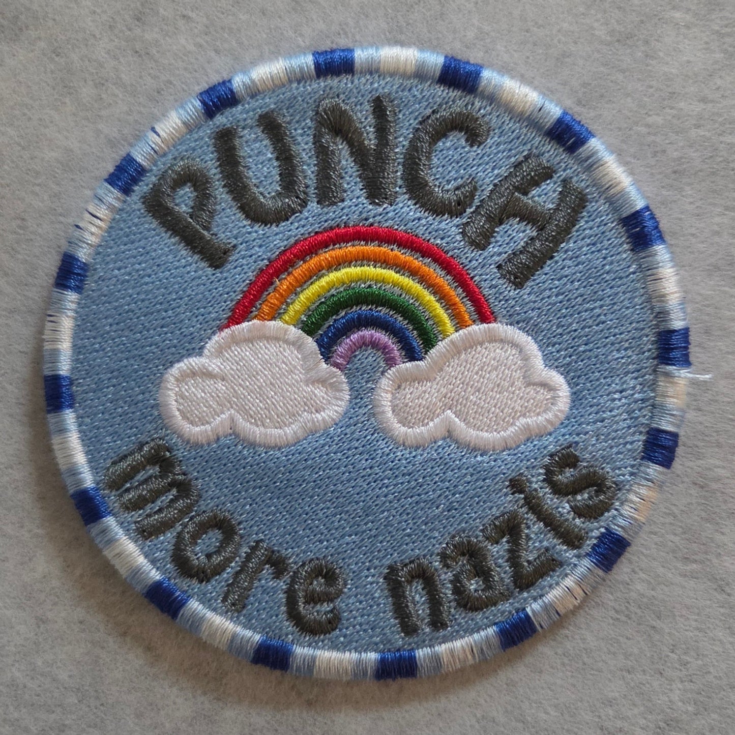 "PUNCH more nazis" Embroidered Patch