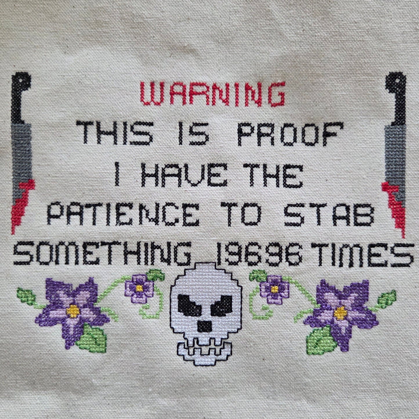 Patience Warning (Embroidered CYO)