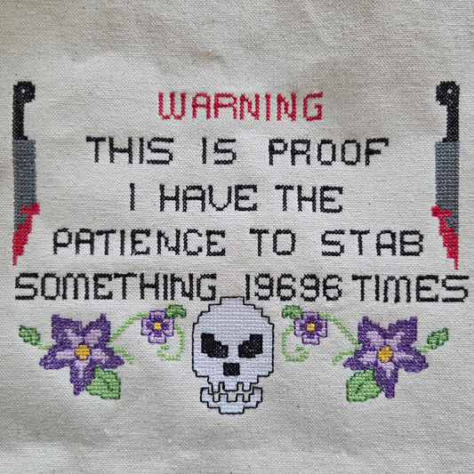 Patience Warning (Embroidered CYO)