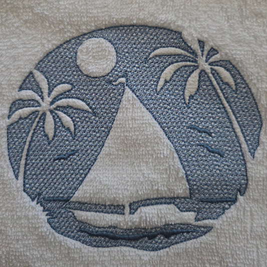 Sailboat Silhouette (Embroidered CYO)