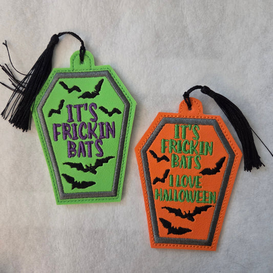 "It's Frickin Bats" Coffin Bookmark