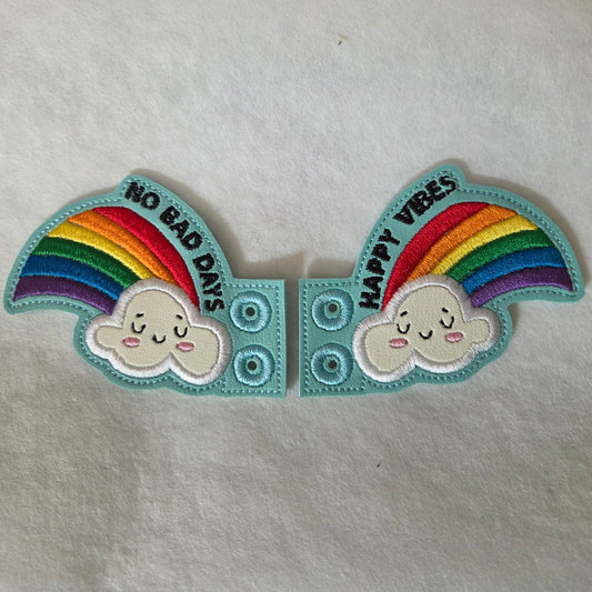 Rainbow Clouds Shoe / Boot Wings