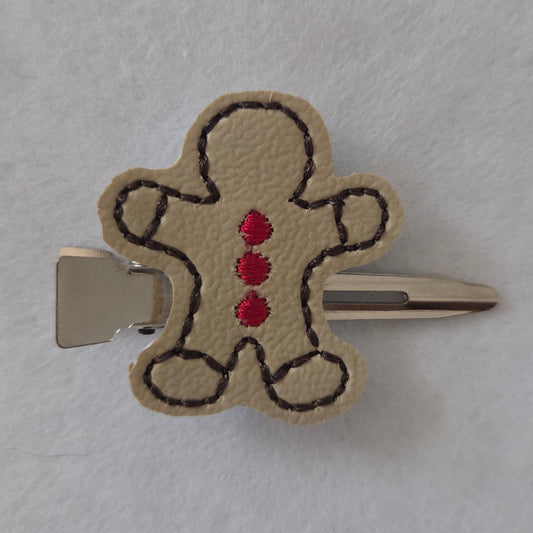 Gingerbread Hair Clip