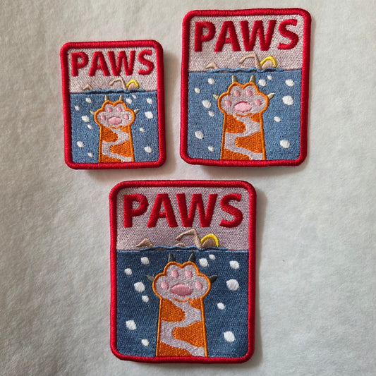 PAWS Embroidered Patch