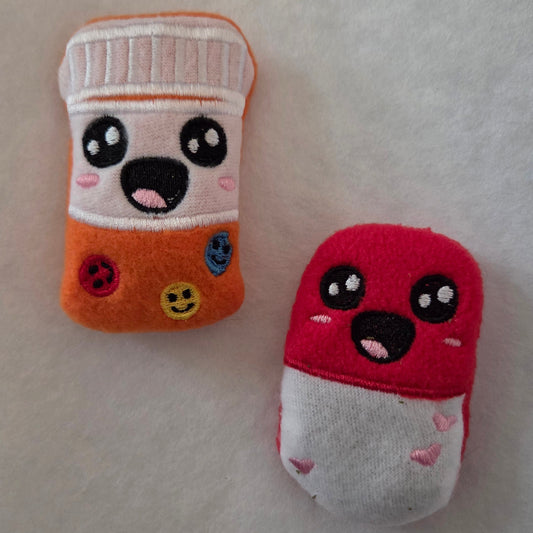 Prescription Bottle & Pill Catnip Plushes