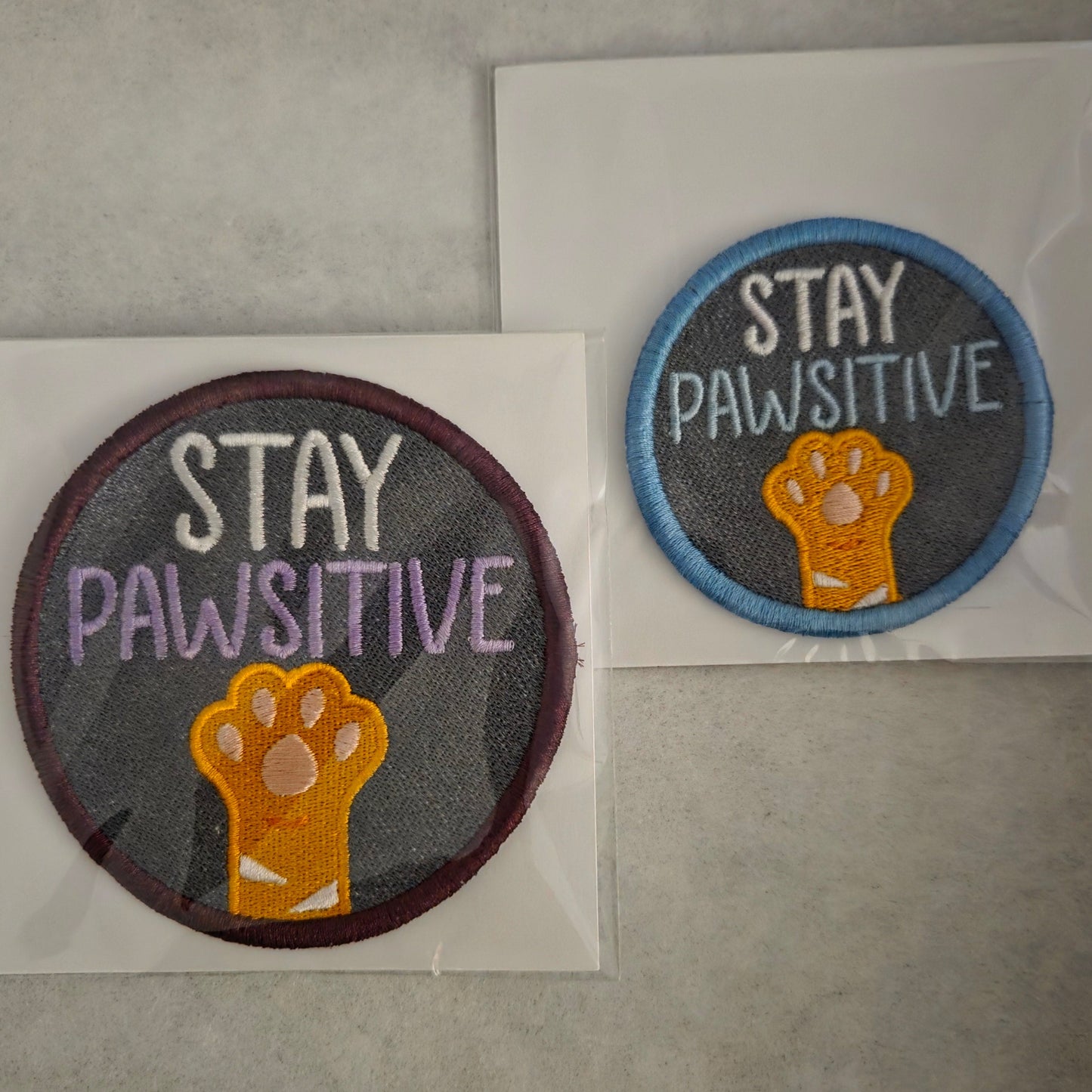 Stay Pawsitive Embroidered Patch