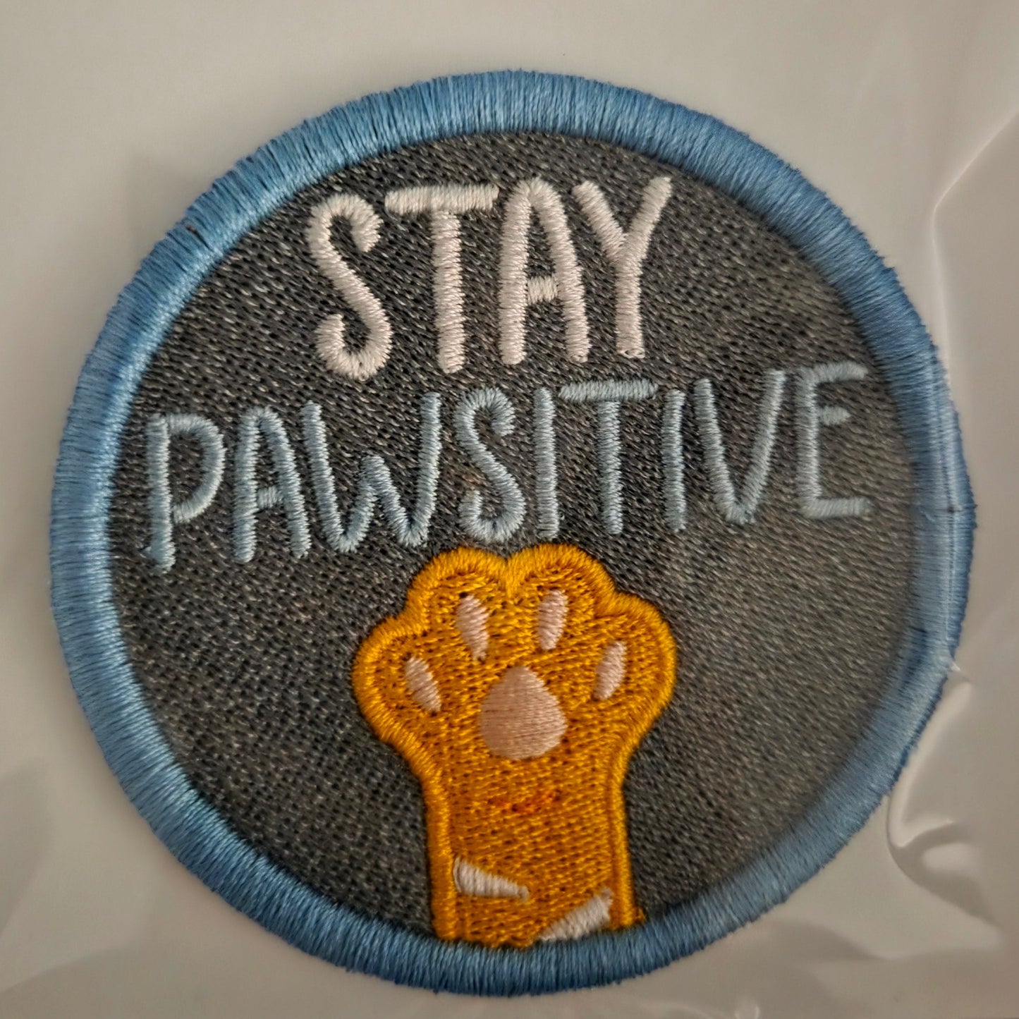 Stay Pawsitive Embroidered Patch