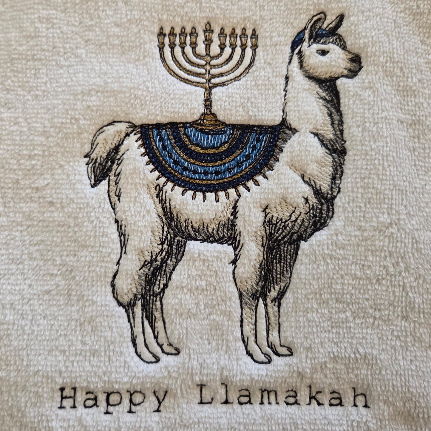 Happy Llamakah (Embroidered CYO)