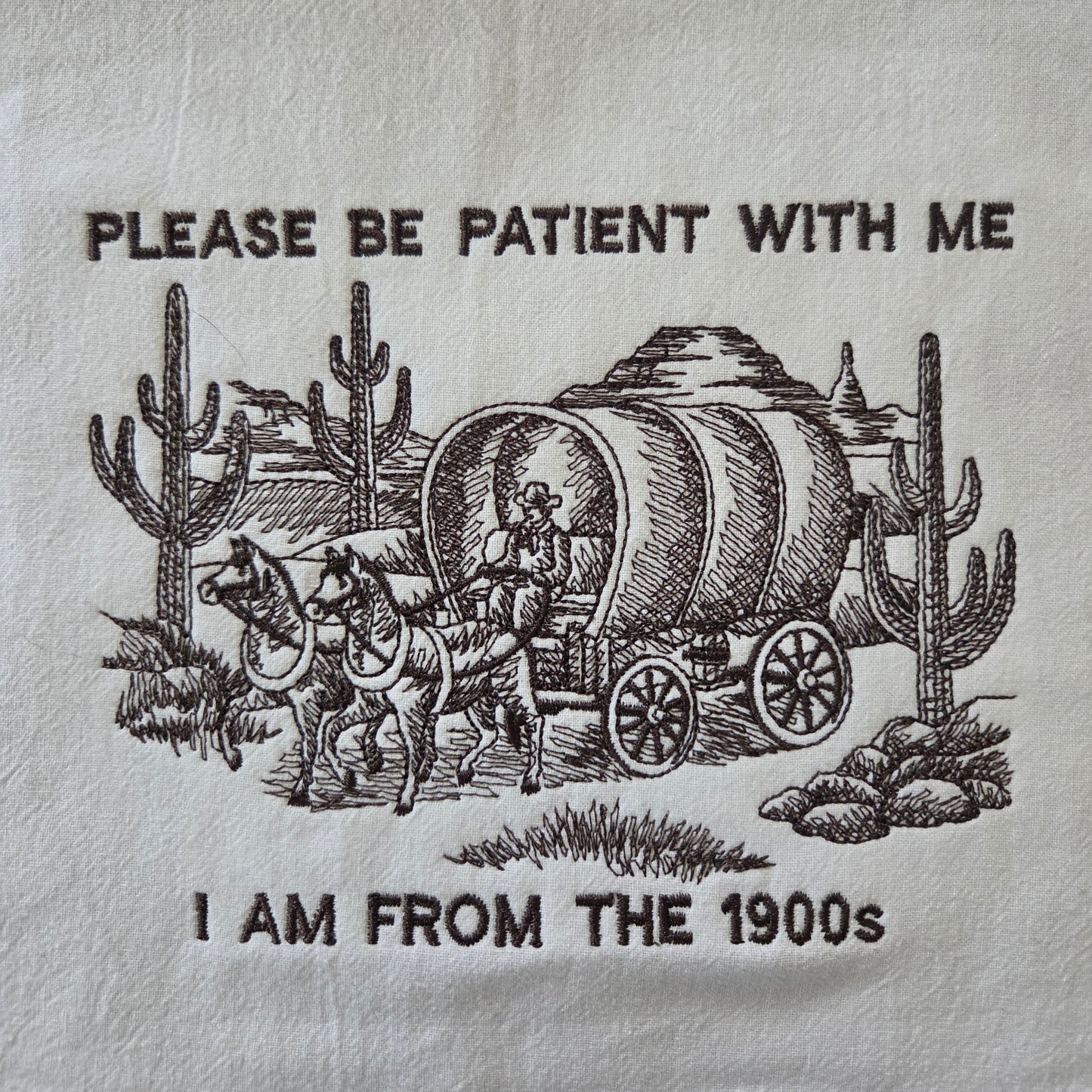Please be patient with me. I'm from the 1900s. Outline (Embroidered CYO)