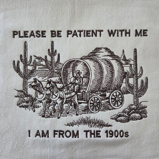 Please be patient with me. I'm from the 1900s. Outline (Embroidered CYO)
