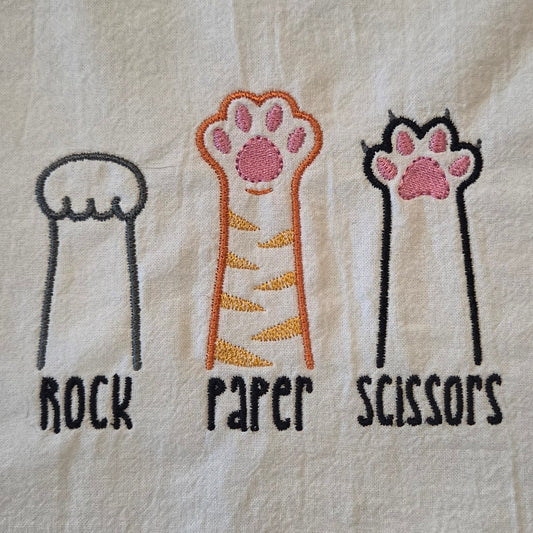 Rock Paper Scissors (Embroidered CYO)
