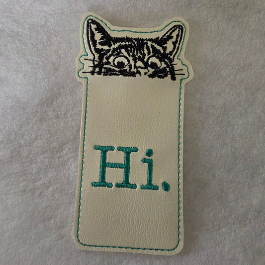 Hi. Tiger Cat Bookmark