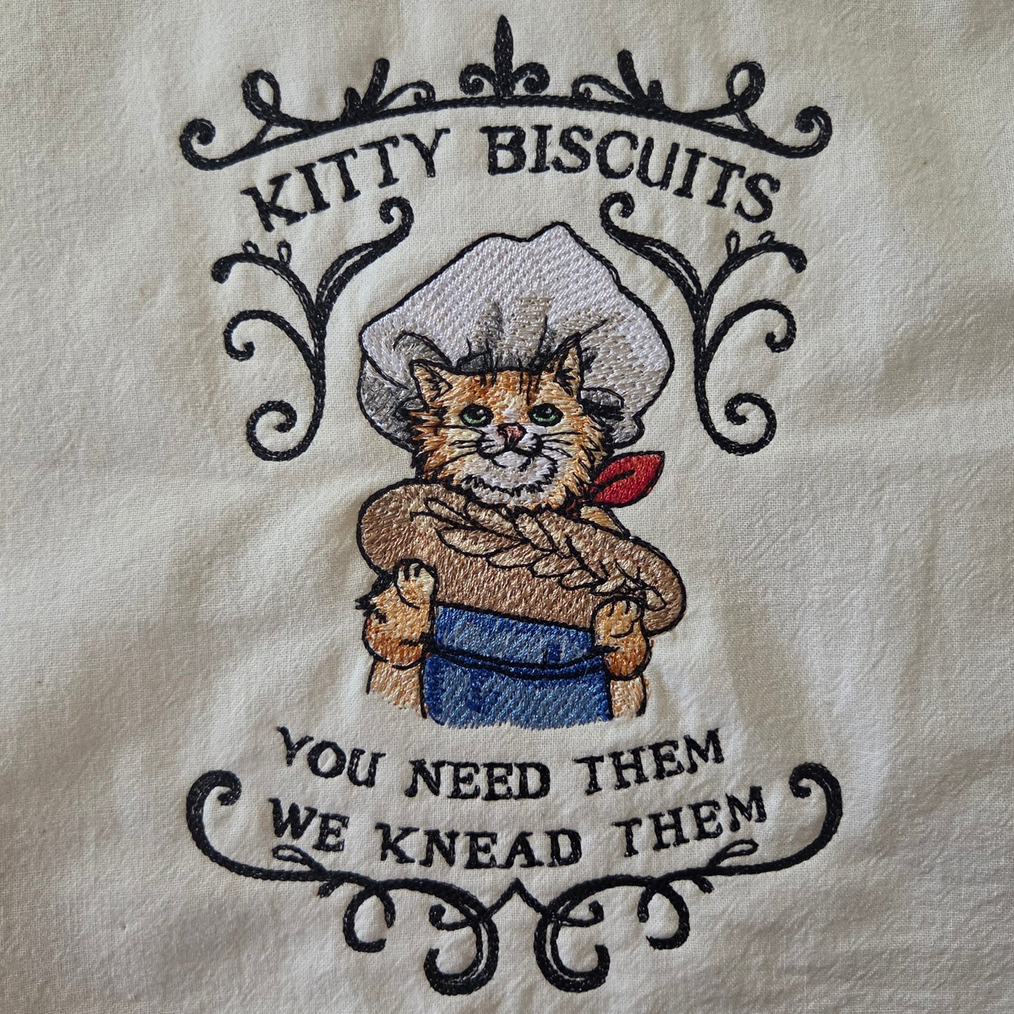 Kitty Biscuits: You Need Them, We Knead Them (Embroidered CYO)