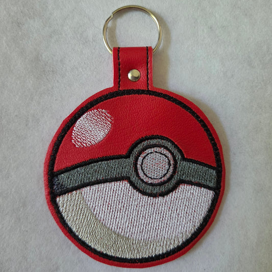 Creatures Ball Embroidered Vinyl Key Ring