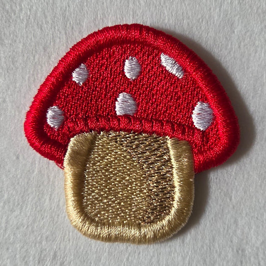 Mushroom Embroidered Mini Patch