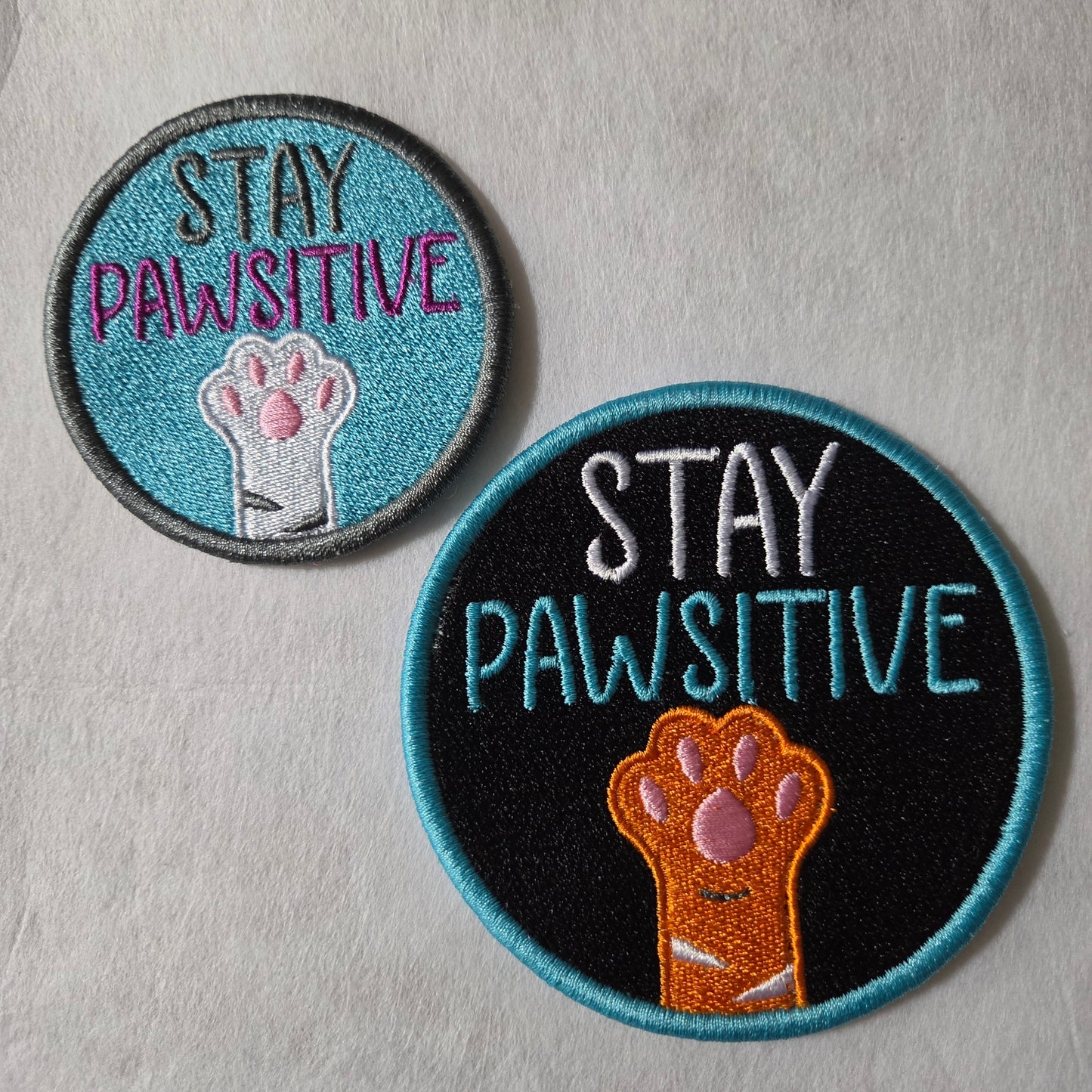 Stay Pawsitive Embroidered Patch