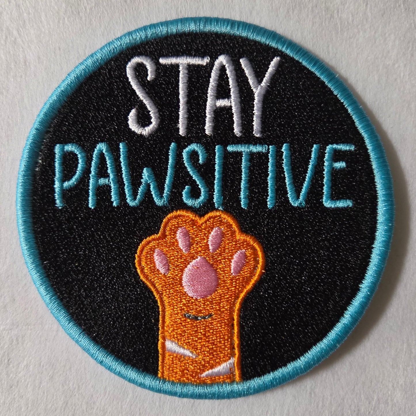 Stay Pawsitive Embroidered Patch