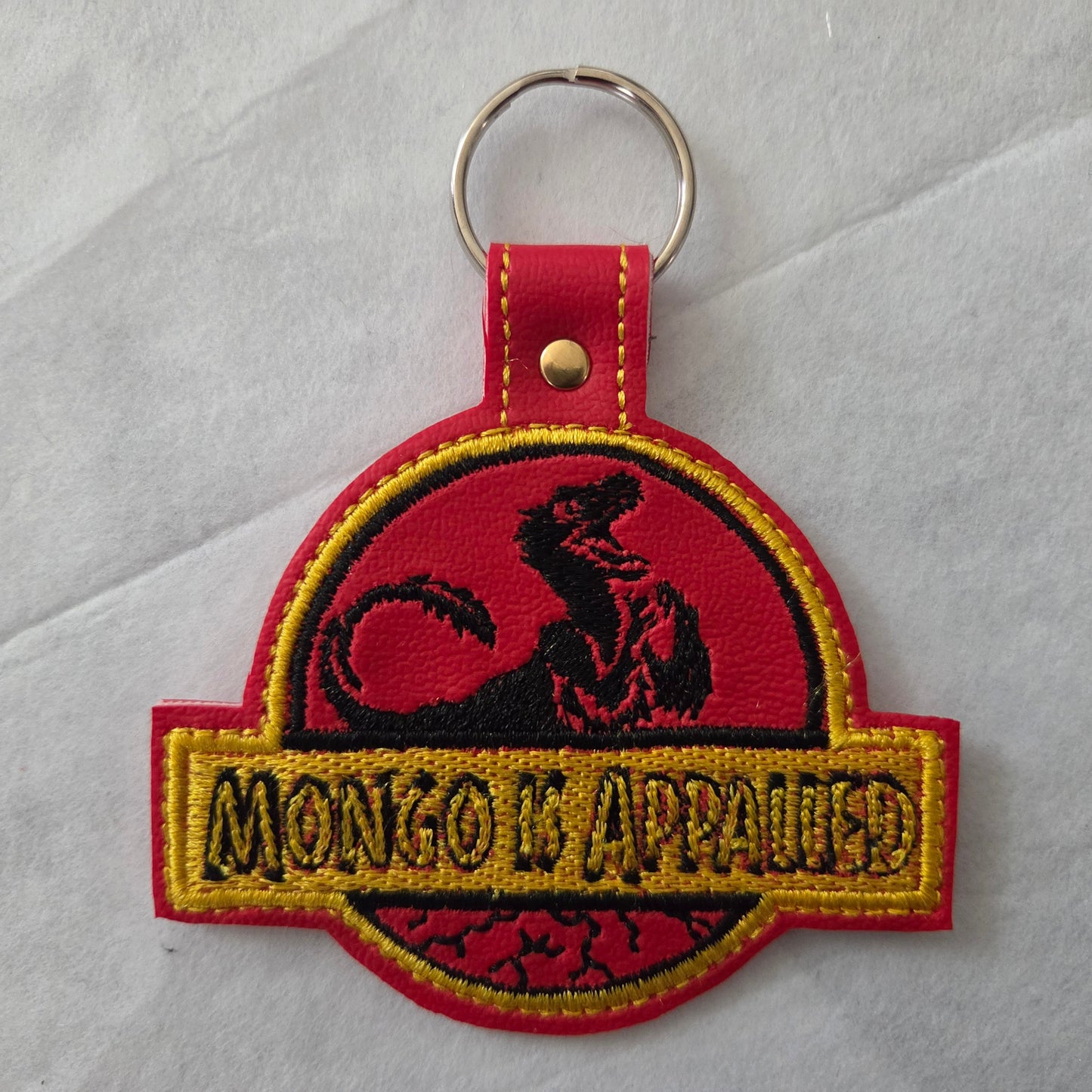 DCC Appalled Embroidered Vinyl Key Ring