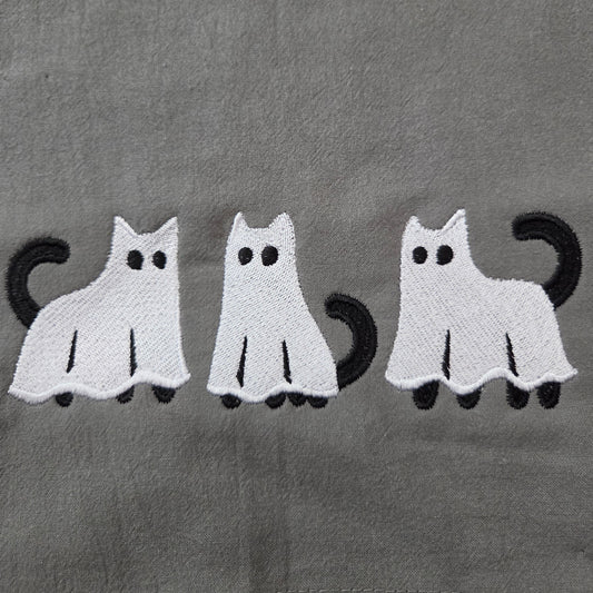 Ghost Kitties (Embroidered CYO)