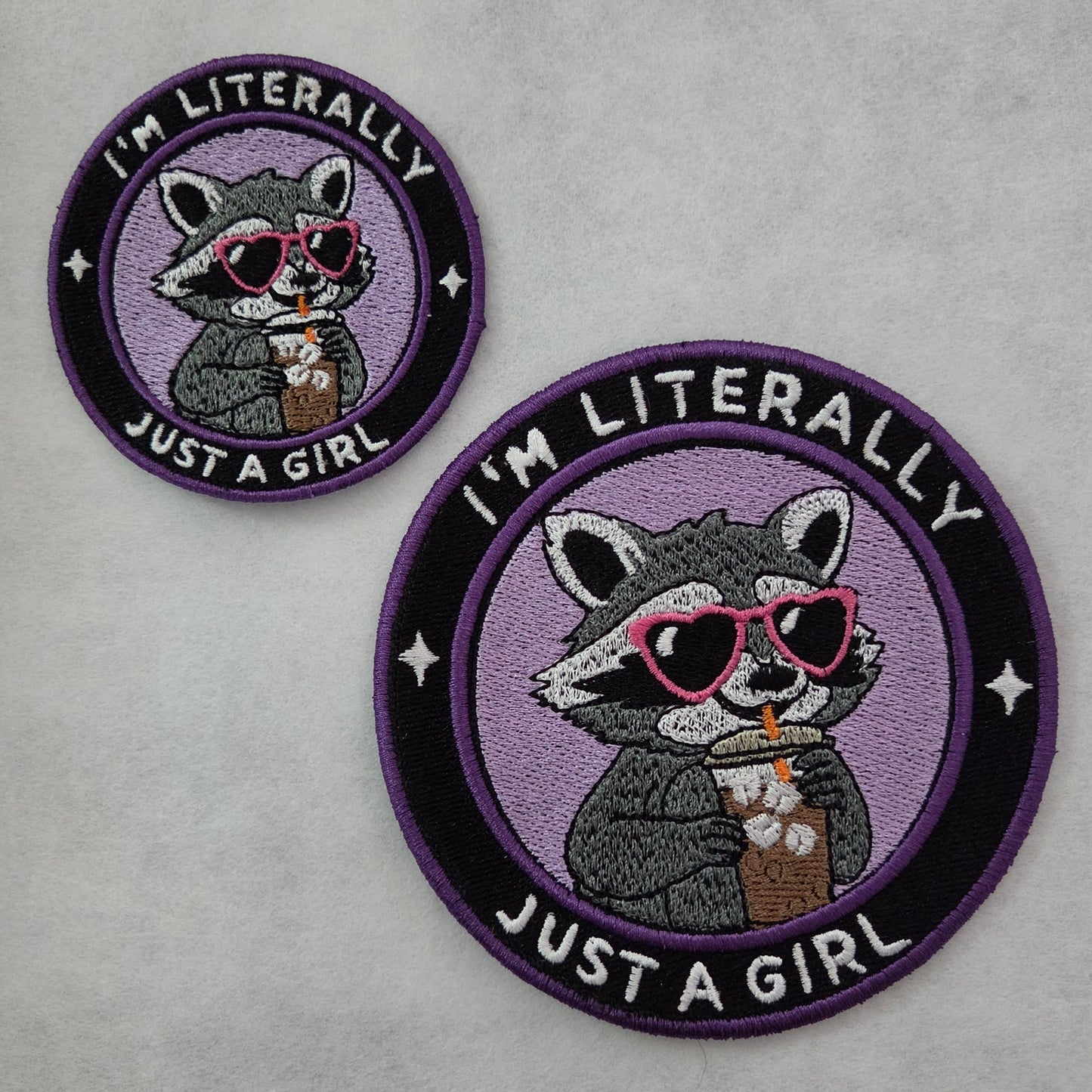 I'm Literally Just a Girl Embroidered Patch