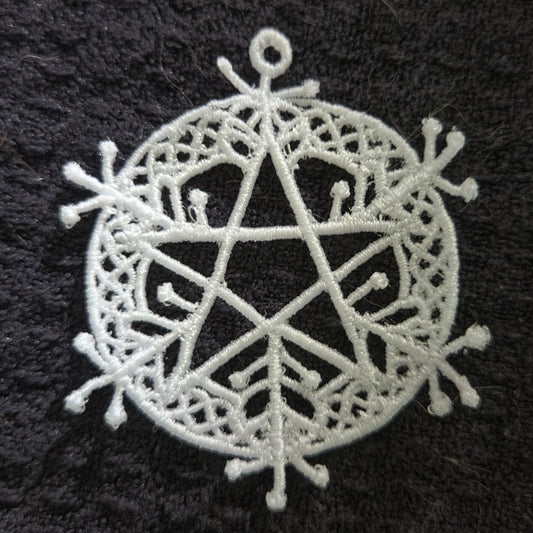 Yule Star Lace Ornament