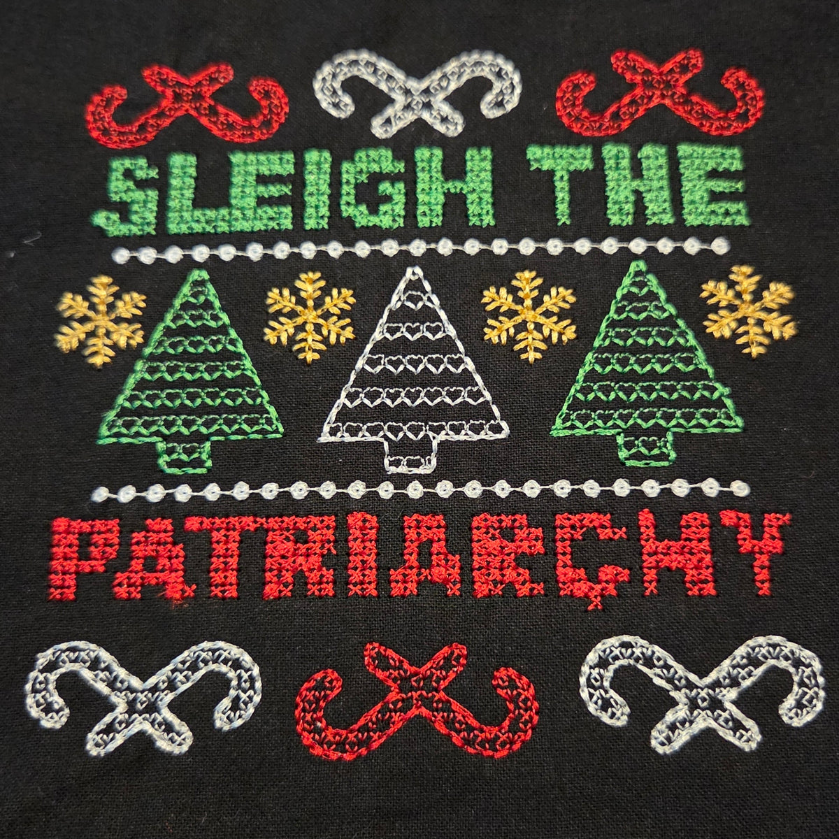 Sleigh the Patriarchy (Embroidered CYO)