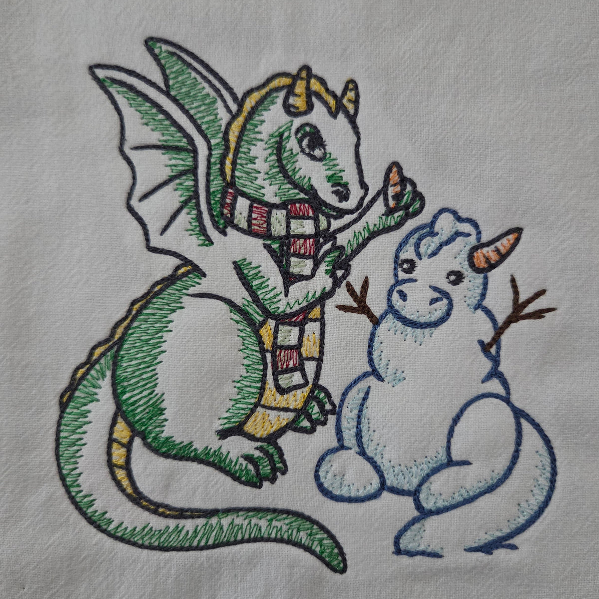 Snow Dragon (Embroidered CYO)