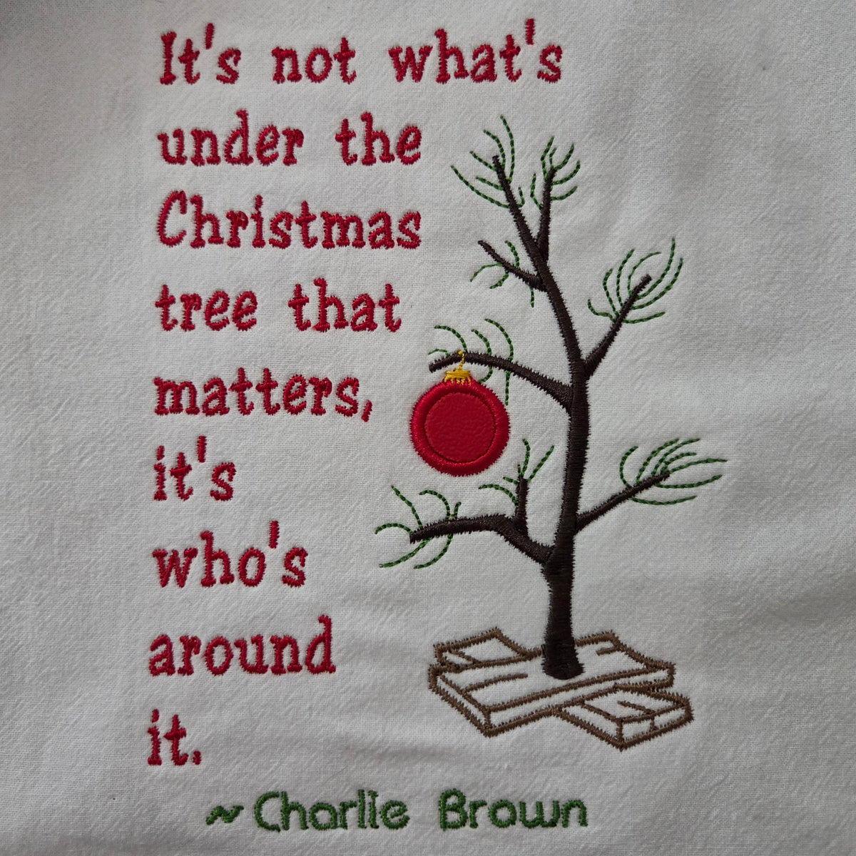 CB Christmas Quote (Embroidered CYO)