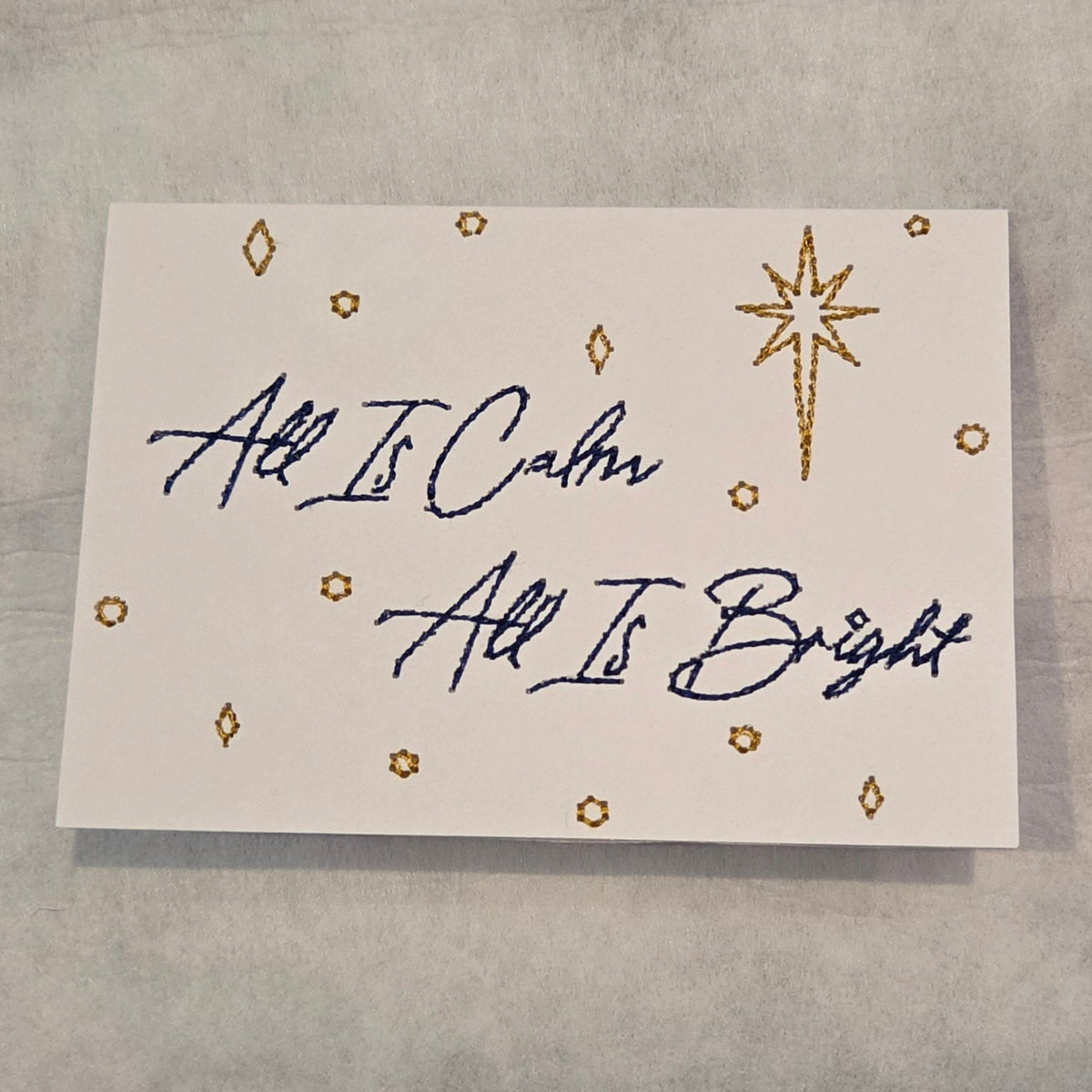 Embroidered Christmas Card Collection