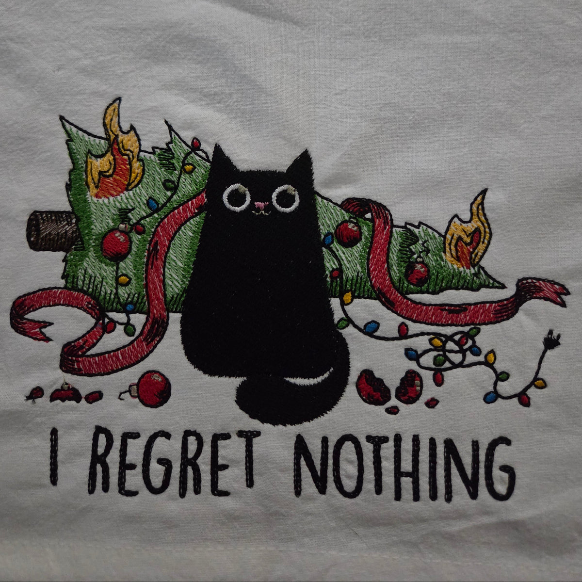 I Regret Nothing (Embroidered CYO)