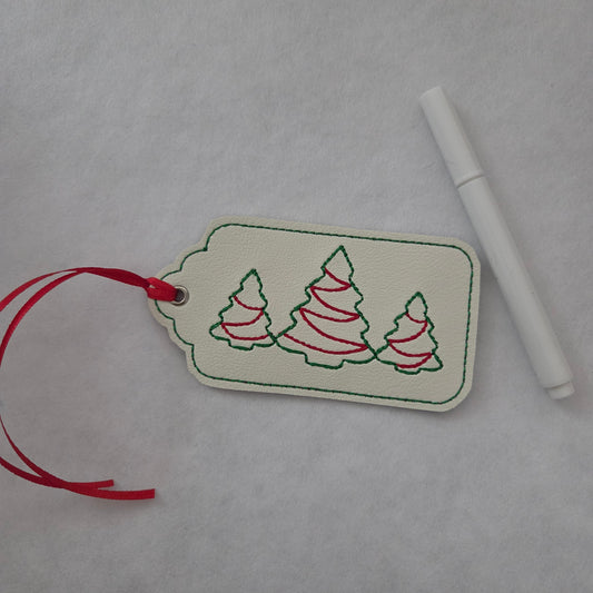 Christmas Tree Reusable Gift Tag