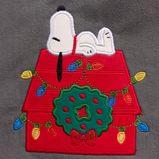 CB Dog & House Christmas (Embroidered CYO)