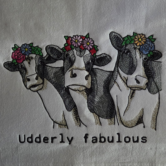 Udderly fabulous (Embroidered CYO)
