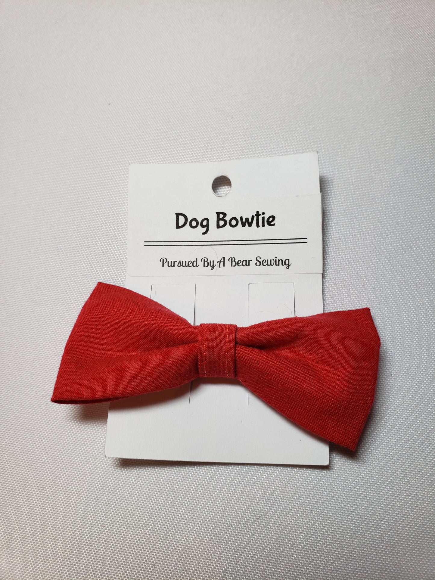 Red Over-the-Collar Pet Bow / Bowtie (Old Style)