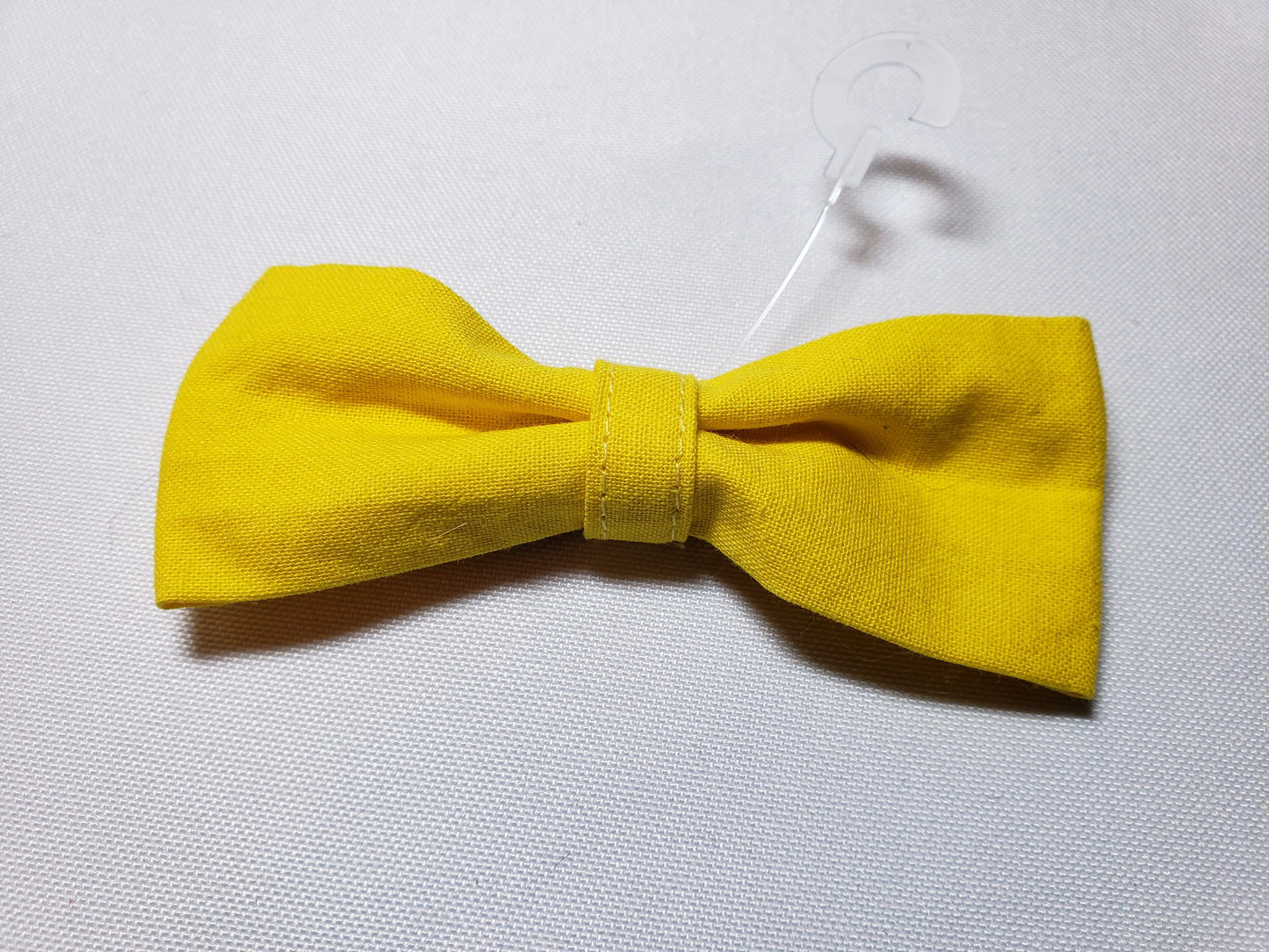 Bright Yellow Over-the-Collar Pet Bow / Bowtie (Old Style)