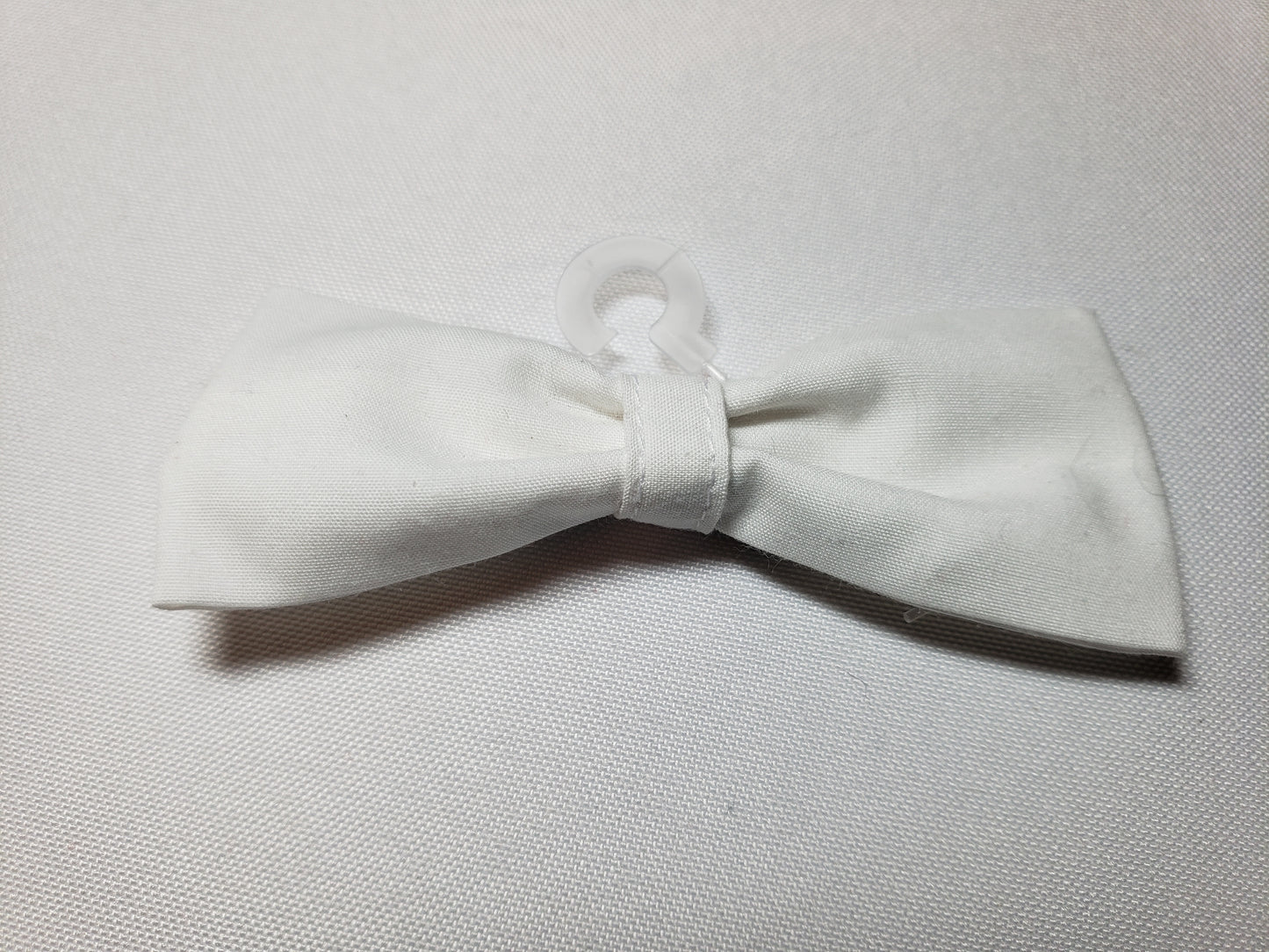 White Over-the-Collar Pet Bow / Bowtie (Old Style)