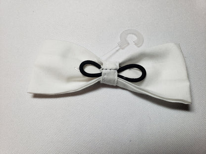 White Over-the-Collar Pet Bow / Bowtie (Old Style)