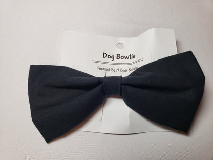 Black Over-the-Collar Pet Bow / Bowtie (Old Style)