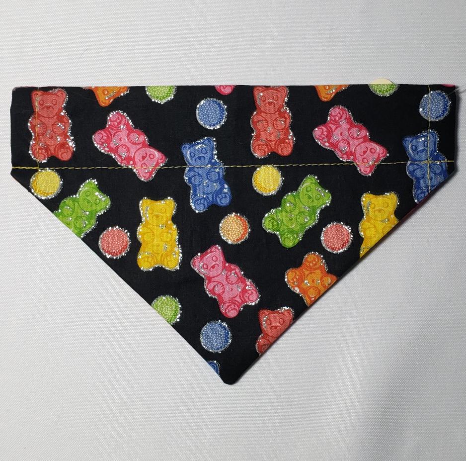 Rainbow Gummy Bears Over-the-Collar Pet Bandana