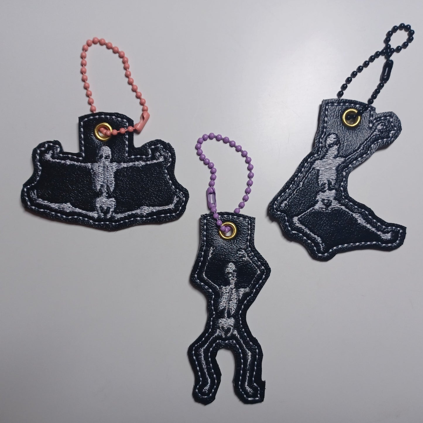 Dancing Skeleton Vinyl Charms (Set of 3)