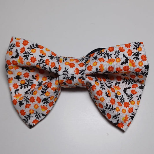 Halloween Floral Over-the-Collar Pet Bow / Bowtie