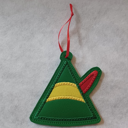 Elf Hat Embroidered Ornament