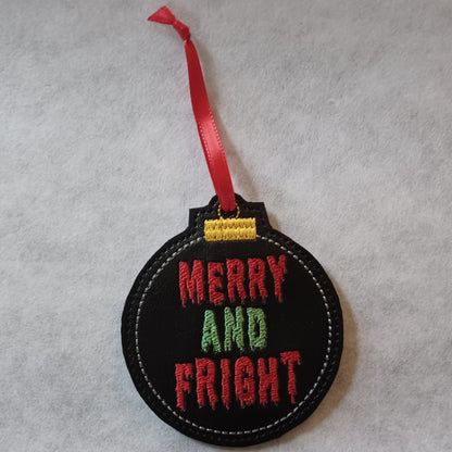 Spooky Christmas Greetings Embroidered Ornament Collection