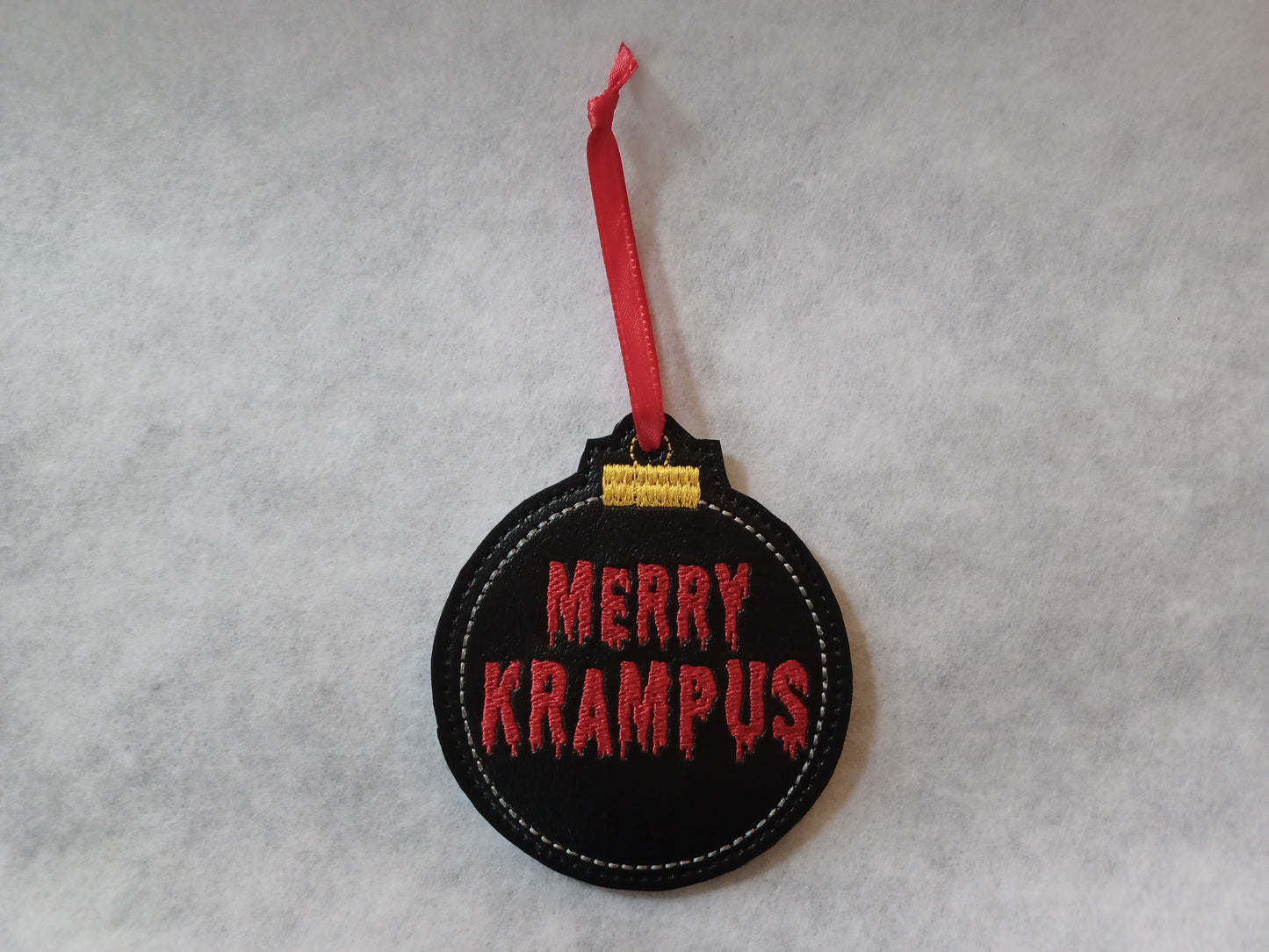 Spooky Christmas Greetings Embroidered Ornament Collection