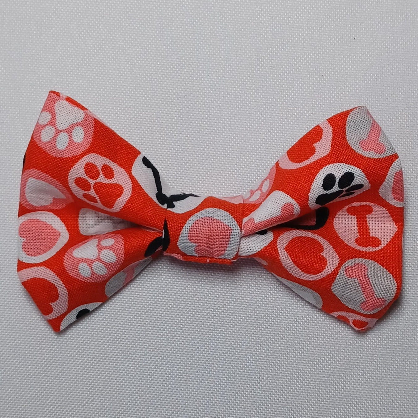 Red & Pink Dog Things Over-the-Collar Pet Bow / Bowtie