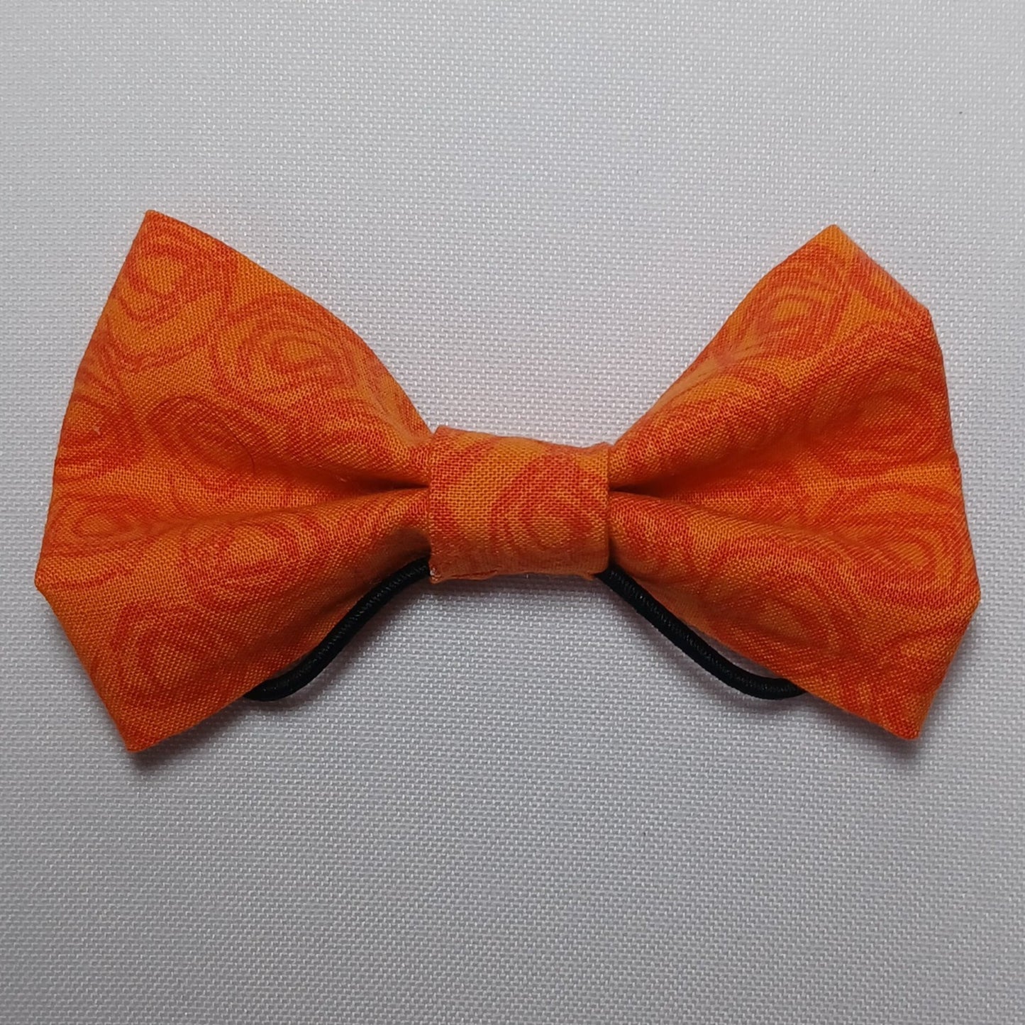 Orange Swirls Over-the-Collar Pet Bow / Bowtie