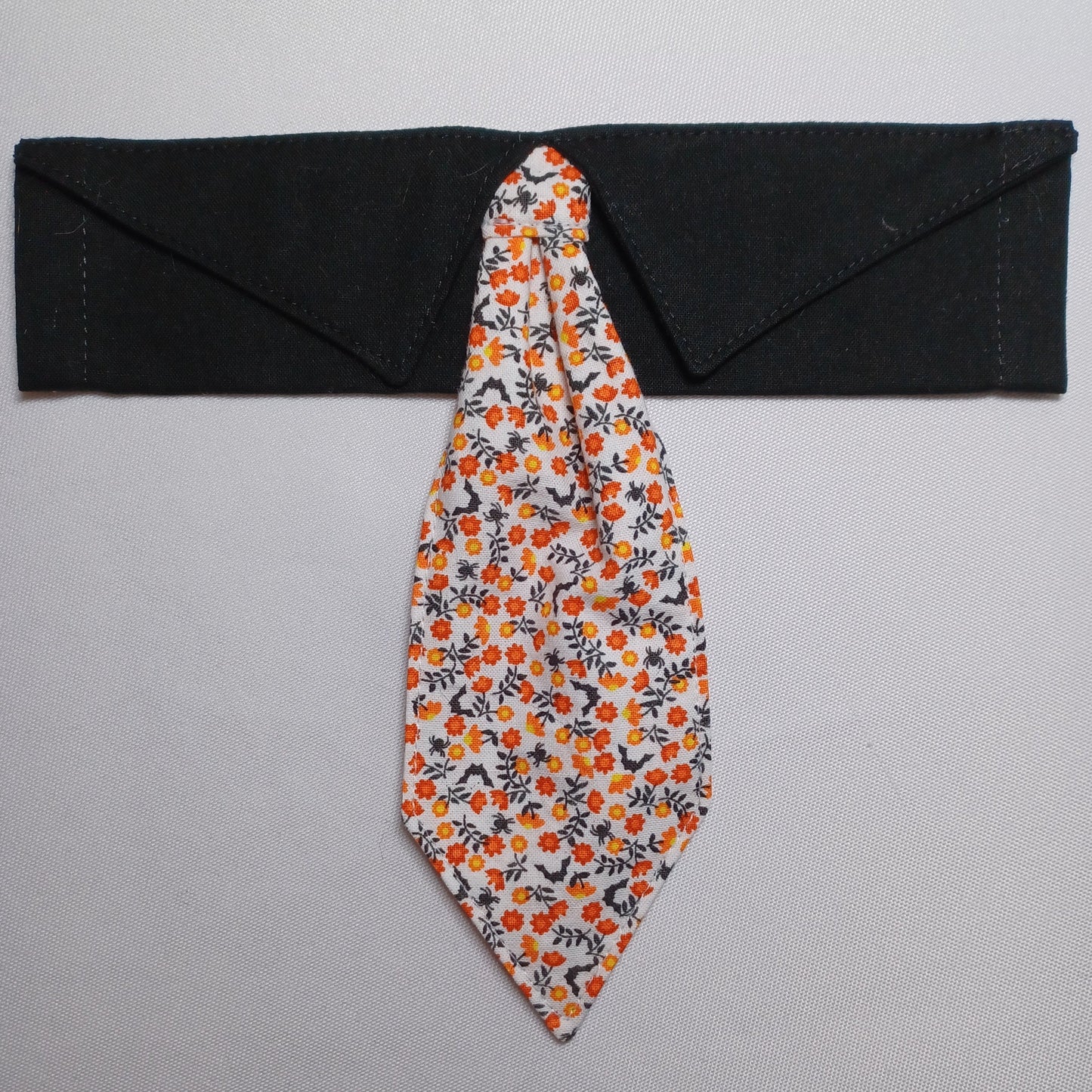 Halloween Floral Over-the-Collar Pet Necktie & Shirt Collar