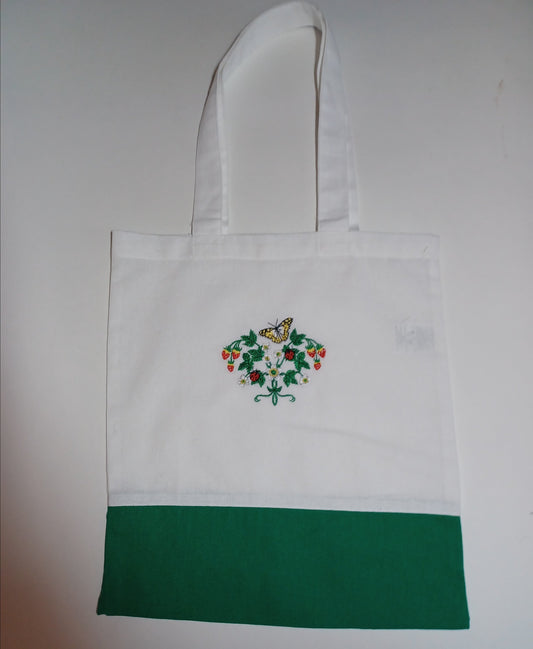 Summer Motif Embroided Tote Bag