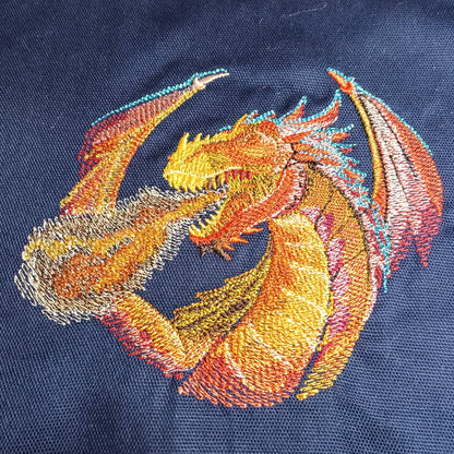 Fire Breathing Dragon (Embroidered CYO)